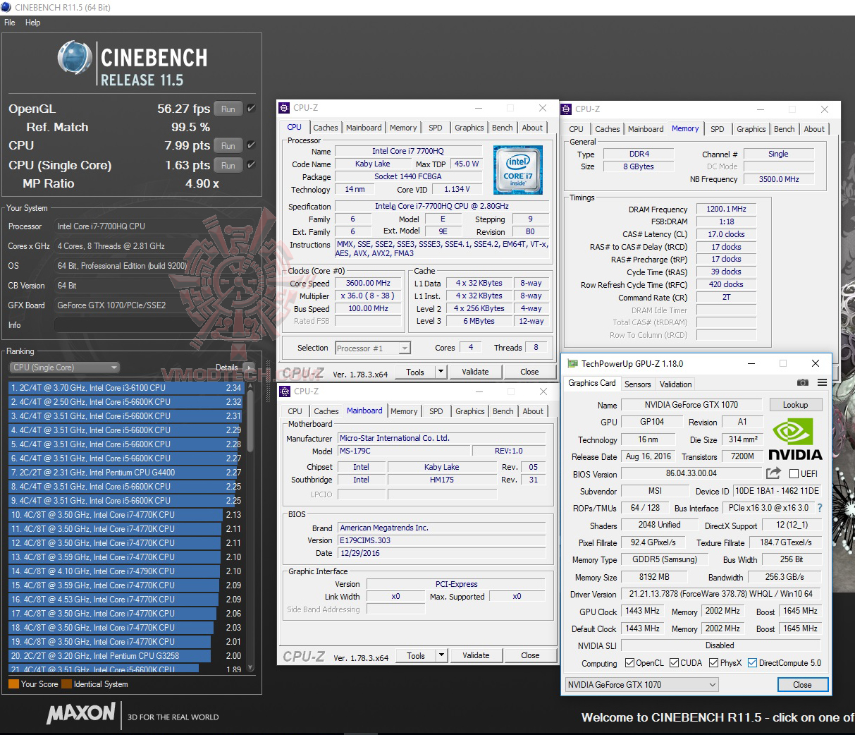 c11 MSI GE72MVR 7RG Apache Pro Review