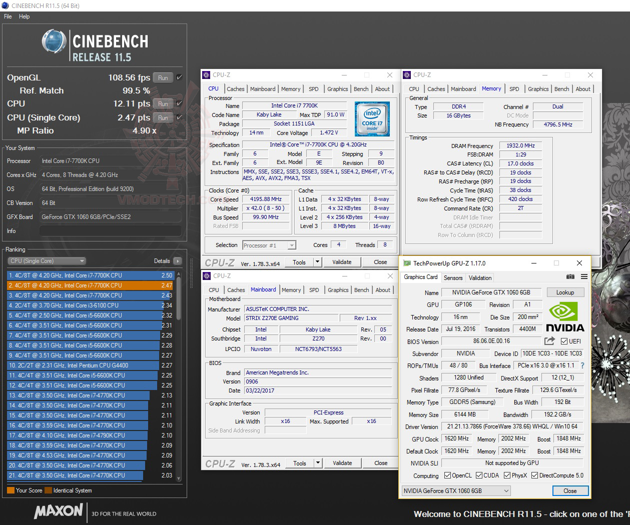 c11 c11 ASUS ROG STRIX Z270E GAMING REVIEW