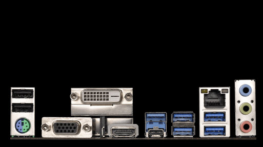 asrock-ab350-pro-port asrock ab350 pro port ASRock AB350 Pro4 เมนบอร์ด AMD Ryzen ฟีเจอร์ครบสุดคุ้ม สำหรับเกมเมอร์