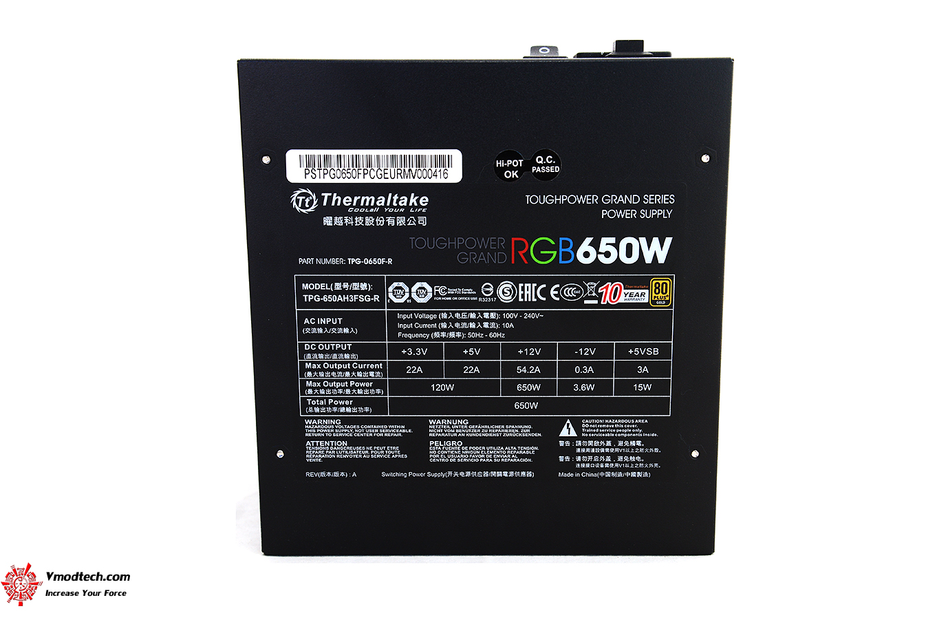 dsc 6203 Thermaltake Toughpower DPS G RGB 650W Gold Review