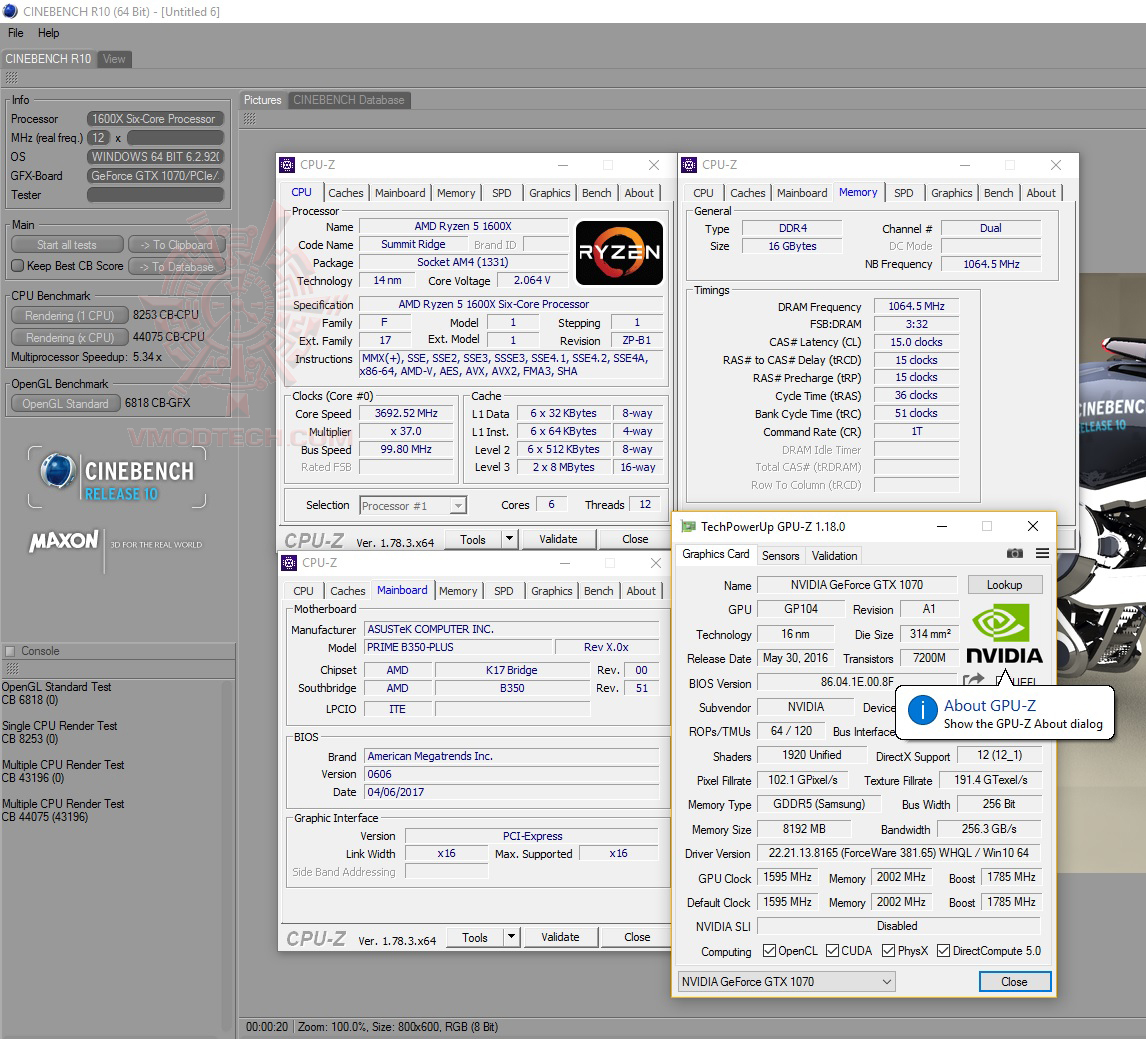c10 AMD RYZEN 5 1600X Review