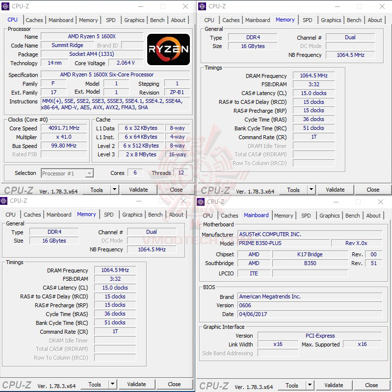 cpuid4 AMD RYZEN 5 1600X Review