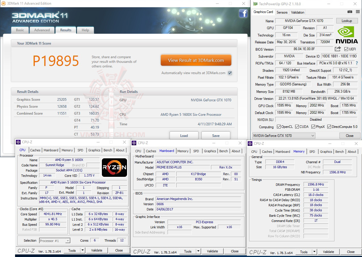 11 oc AMD RYZEN 5 1600X Review
