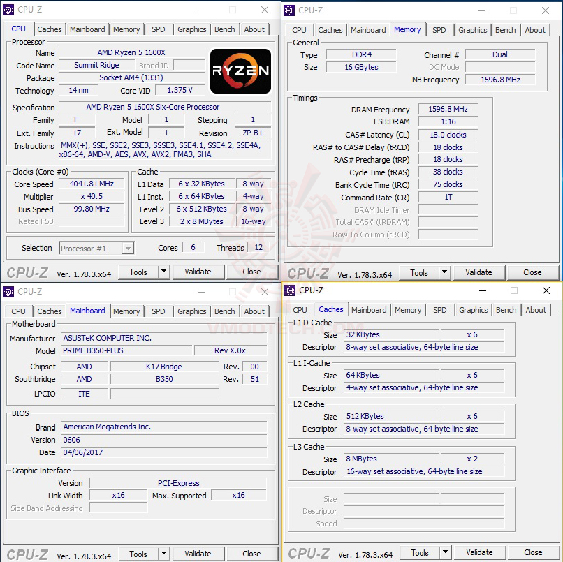 cpuid oc4 AMD RYZEN 5 1600X Review