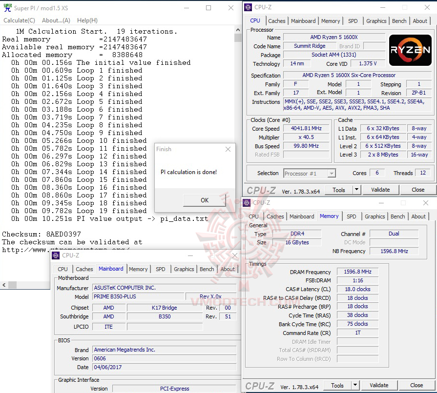 s1 oc AMD RYZEN 5 1600X Review