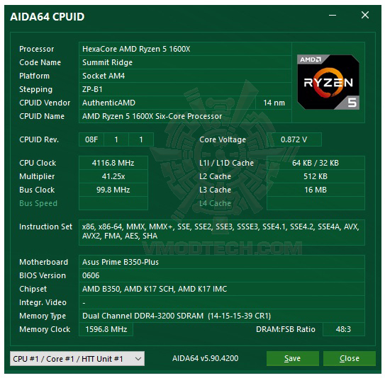 aida64 ASUS PRIME B350 PLUS REVIEW