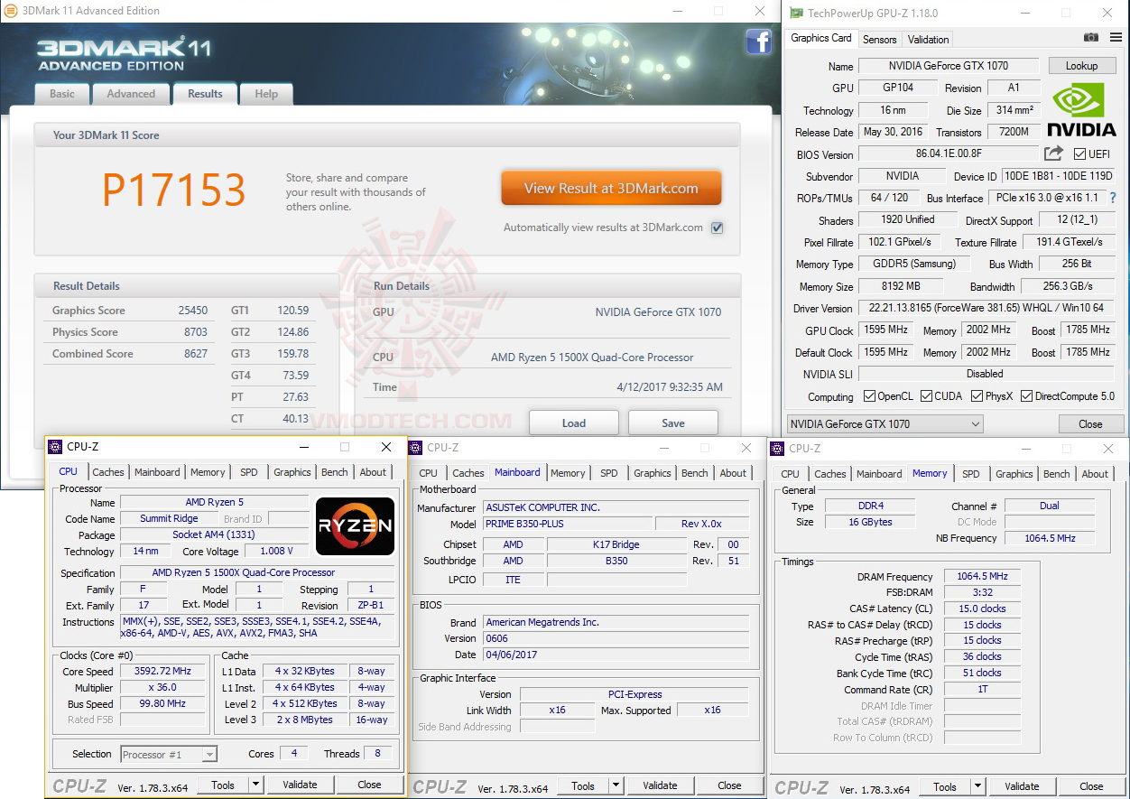 11 AMD RYZEN 5 1500X Review