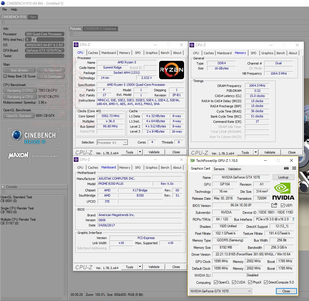 c10 AMD RYZEN 5 1500X Review