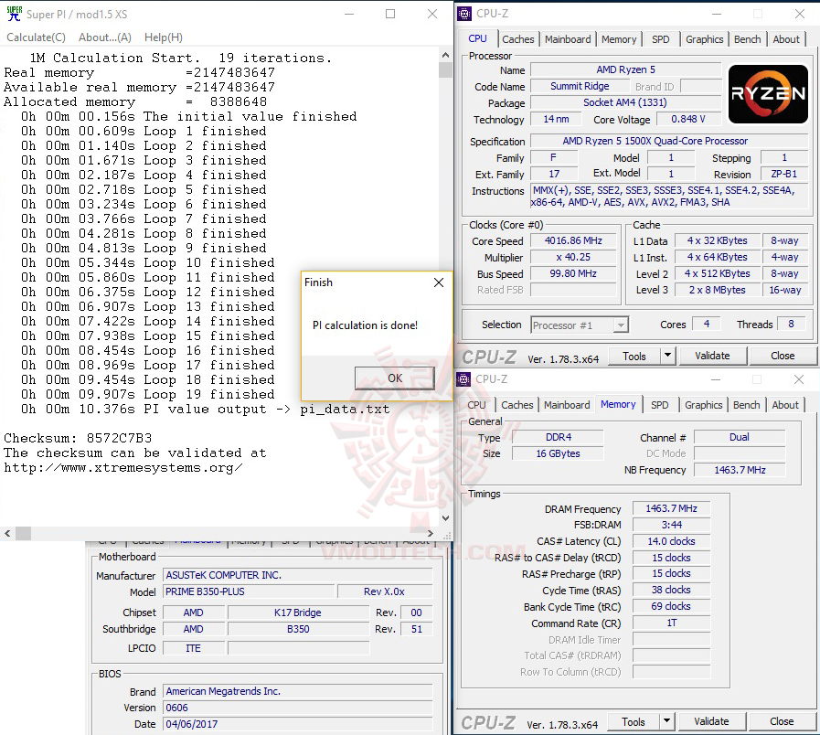 s1 oc AMD RYZEN 5 1500X Review