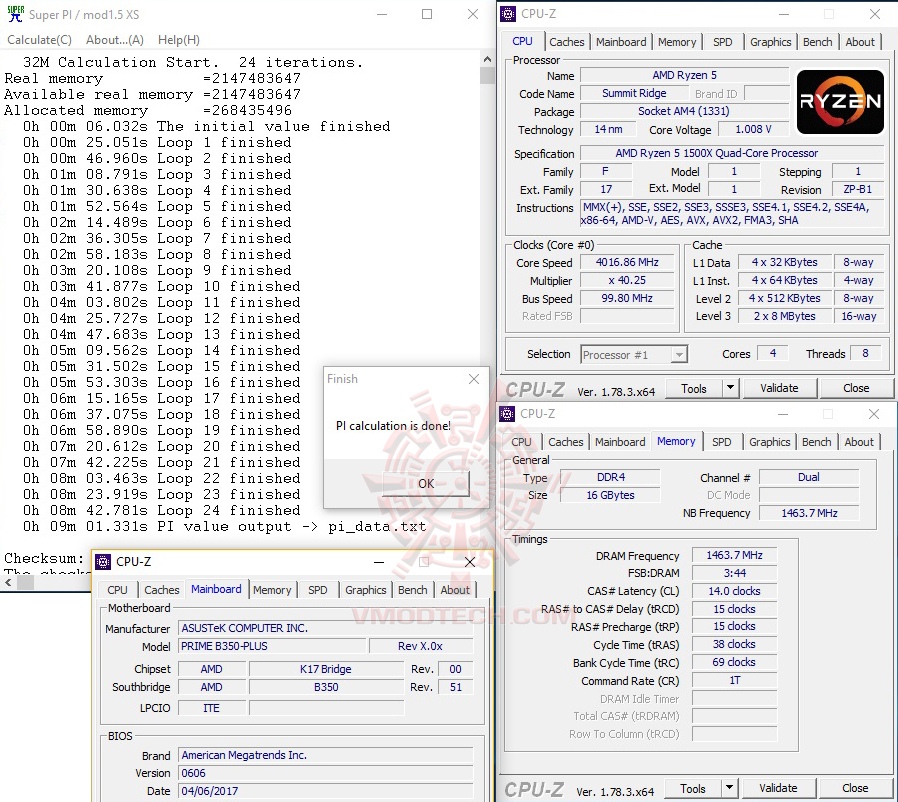 s32 oc AMD RYZEN 5 1500X Review