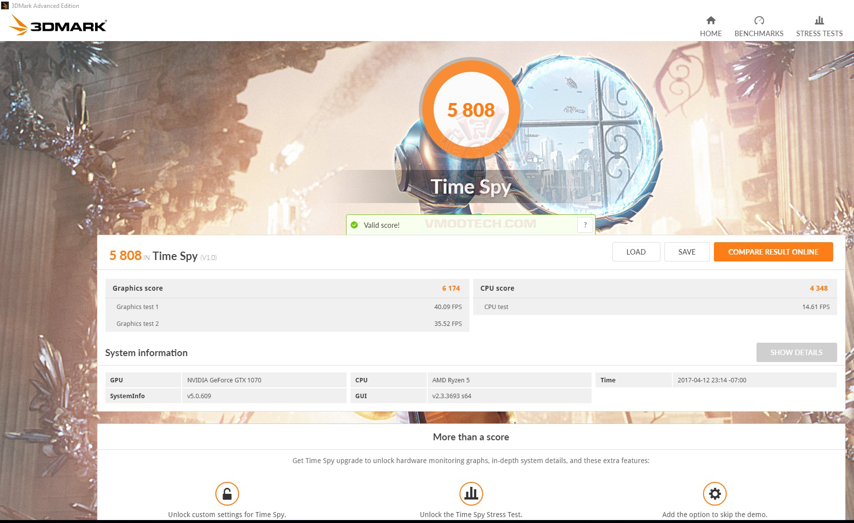 spy oc AMD RYZEN 5 1500X Review