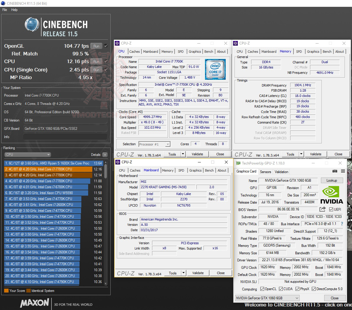 c11 MSI Z270 KRAIT GAMING REVIEW