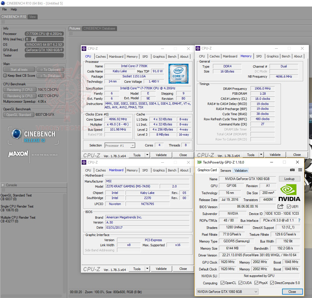 cx10 MSI Z270 KRAIT GAMING REVIEW