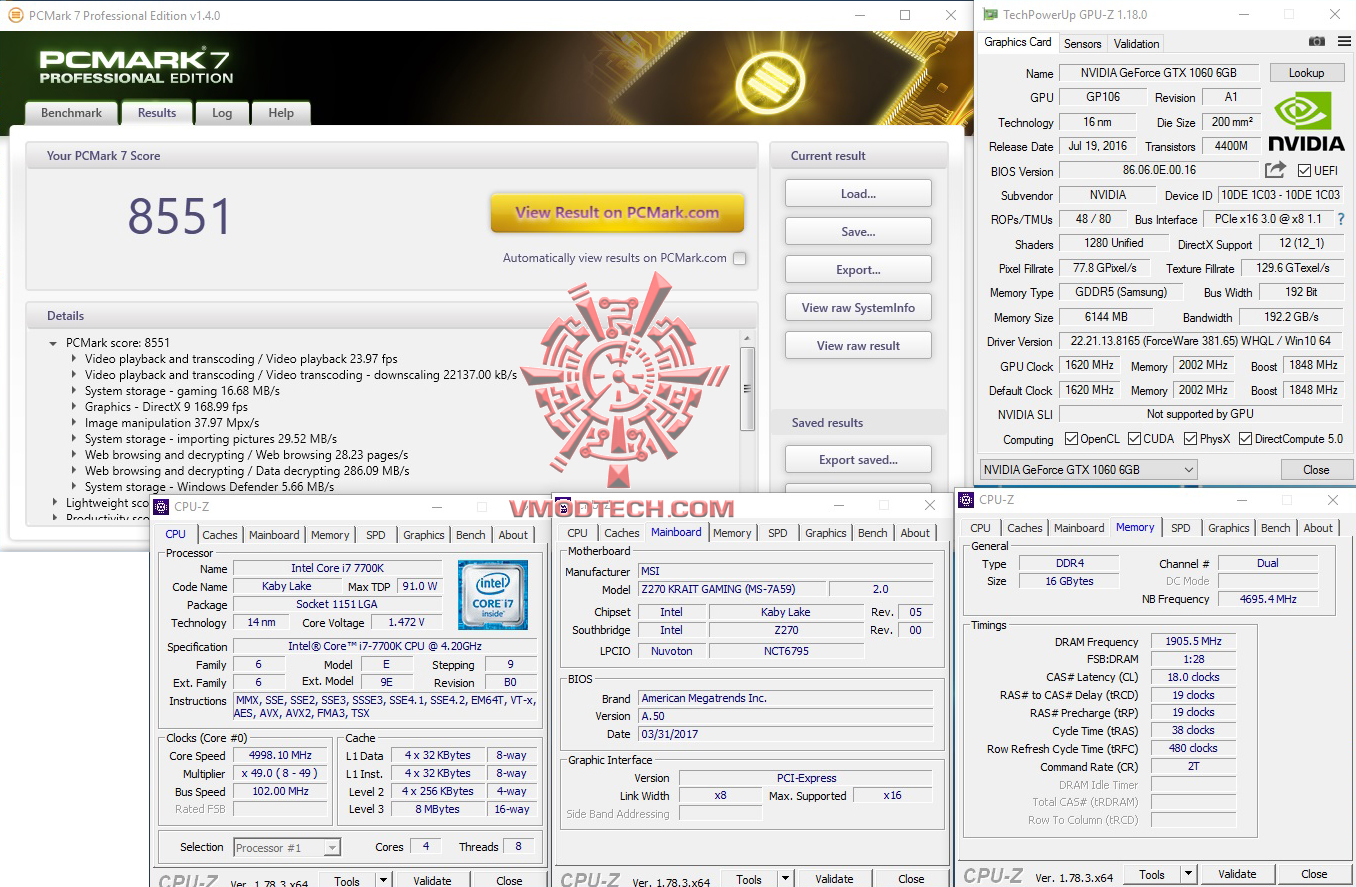 pc7 MSI Z270 KRAIT GAMING REVIEW