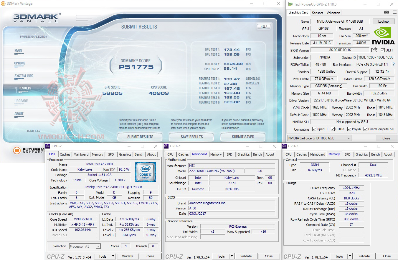 vt MSI Z270 KRAIT GAMING REVIEW