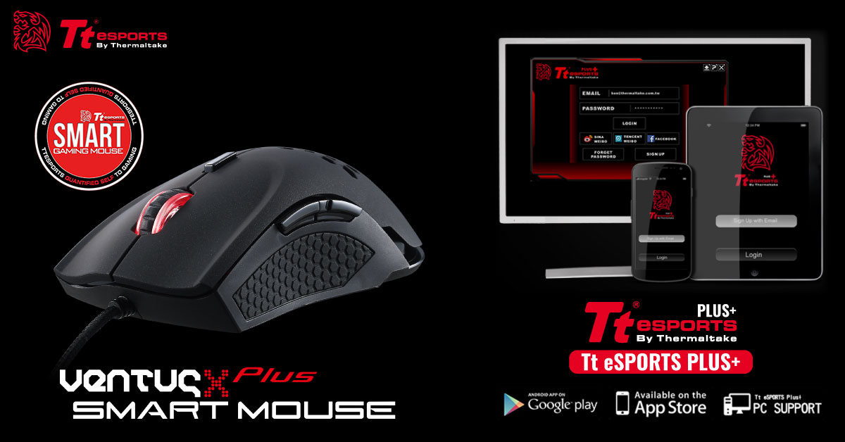 tt esports announces the ventus x plus smart gaming mouse Tt eSPORTS ประกาศเปิดตัวเม้าส์เกมส์มิ่งรุ่นใหม่ล่าสุด VENTUS X PLUS Smart Gaming Mouse เพื่อคอเกมส์มิ่งโดยเฉพาะ