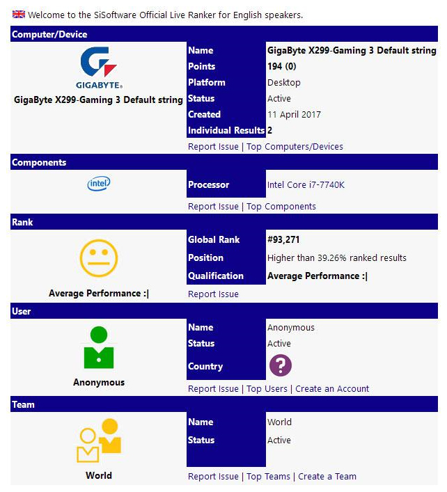 1 หลุดข้อมูล Intel Core i7 7740K Kaby Lake X CPU บนเมนบอร์ด Gigabyte X299 รุ่นใหม่ล่าสุดที่กำลังจะมาถึง !!!
