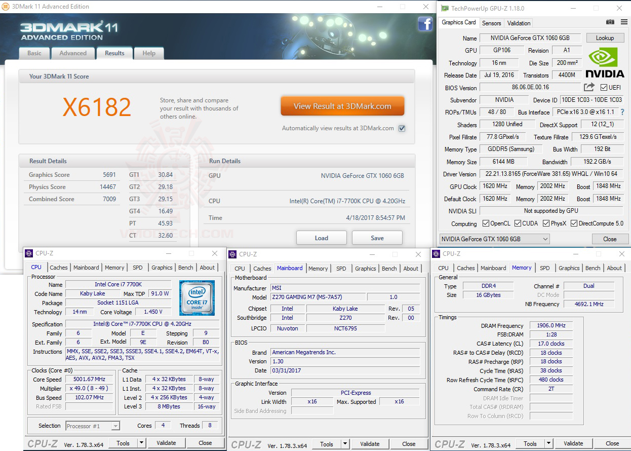 11x MSI Z270 GAMING M7 REVIEW