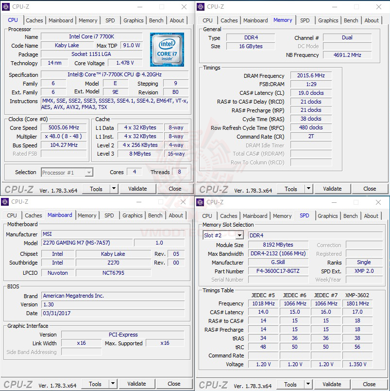 cpuid4000 MSI Z270 GAMING M7 REVIEW
