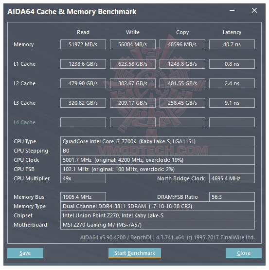 mem MSI Z270 GAMING M7 REVIEW