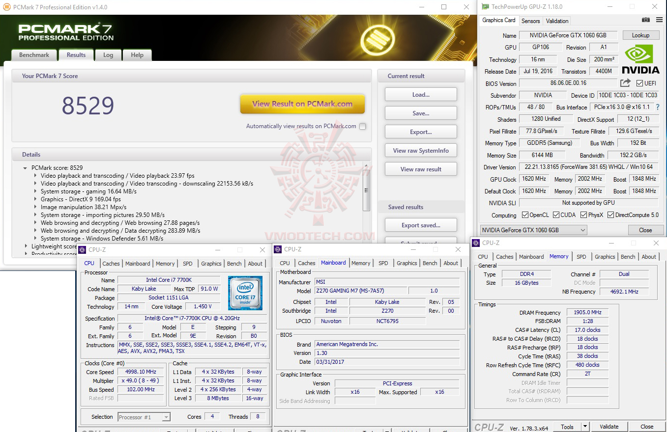 pc7 MSI Z270 GAMING M7 REVIEW