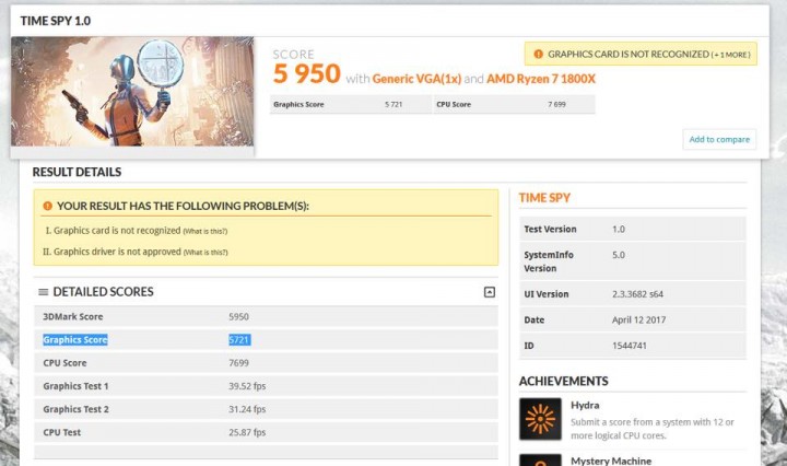 18194047 1522346847798801 3999661785141637741 n 720x426 เผยผลหลุด AMD Radeon RX Vega คะแนน 3DMark Time Spy Benchmark !!!