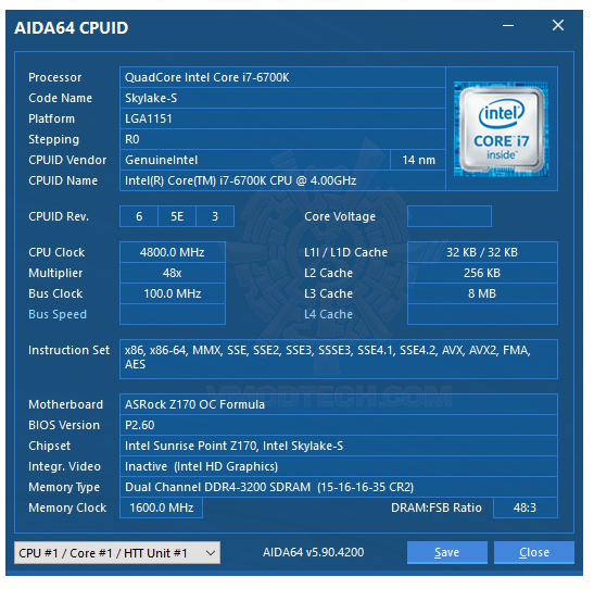 aida64 32 GEIL EVO X RGB DDR4 2400Mhz 8GB CL16 Review 