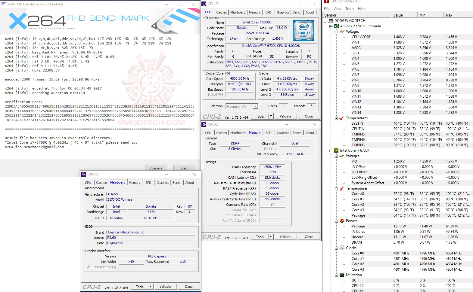 x264 32 1 GEIL EVO X RGB DDR4 2400Mhz 8GB CL16 Review 