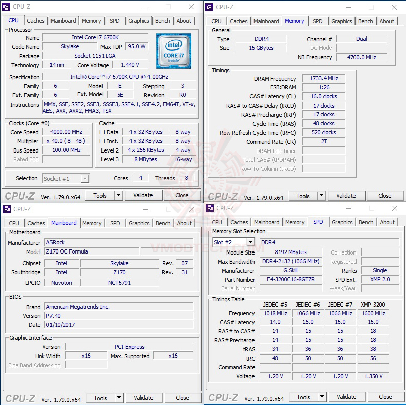 cpuid 34 G.SKILL Trident Z RGB DDR4 3200 (8X2) 16GB REVIEW
