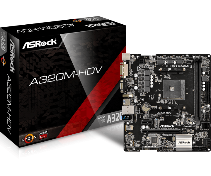 asrock a320m hdv 1 720x600  ASRock A320M HDV เมนบอร์ดรุ่นเล็ก สเปกสุดคุ้ม สำหรับ Ryzen โดยเฉพาะ