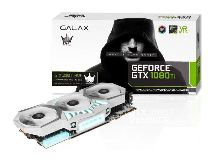 เข้าไทยแล้ว !! การ์ดจอตัวแรกของโลกที่มีจอ GALAX GeForce GTX 1080Ti Hall Of Fame สำหรับสาวก HOF ไม่ควรพลาด