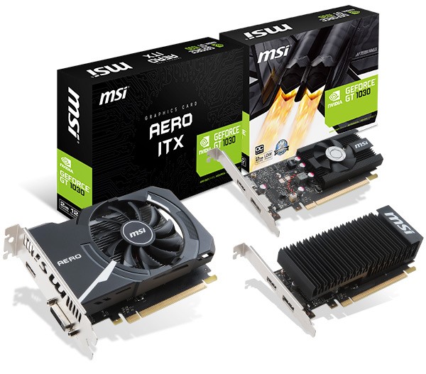 2 MSI พร้อมวางจำหน่ายกราฟฟิกการ์ด MSI ซีรีย์ GT 1030 รุ่นใหม่ล่าสุดมีด้วยกัน 6รุ่น