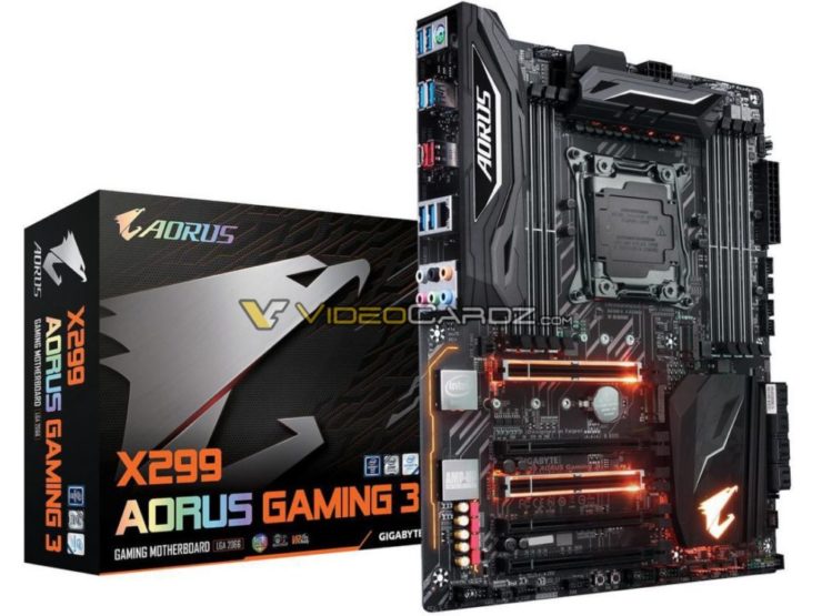 gigabyte x299 aorus gaming 3 1000x750 740x555 GIGABYTE เผยโฉมเมนบอร์ดรุ่นใหม่ล่าสุดทั้ง 3รุ่น ในชิบเซ็ต X299 ในรุ่น AORUS X299 Gaming 3, Gaming 7 และ Gaming 9 