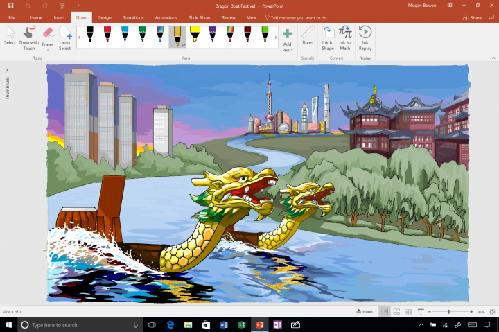 pencil and ink effects in powerpoint 720x479 Microsoft เผยโฉม Surface Pro รุ่นใหม่ล่าสุด 