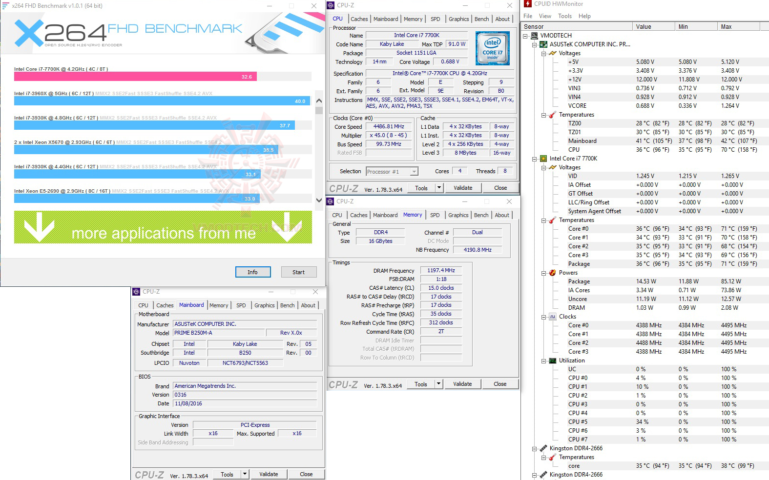 x264 ASUS PRIME B250M A REVIEW