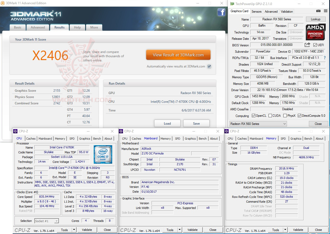 11x oc PowerColor Red Dragon Radeon RX 560 4GB GDDR5 OC Review