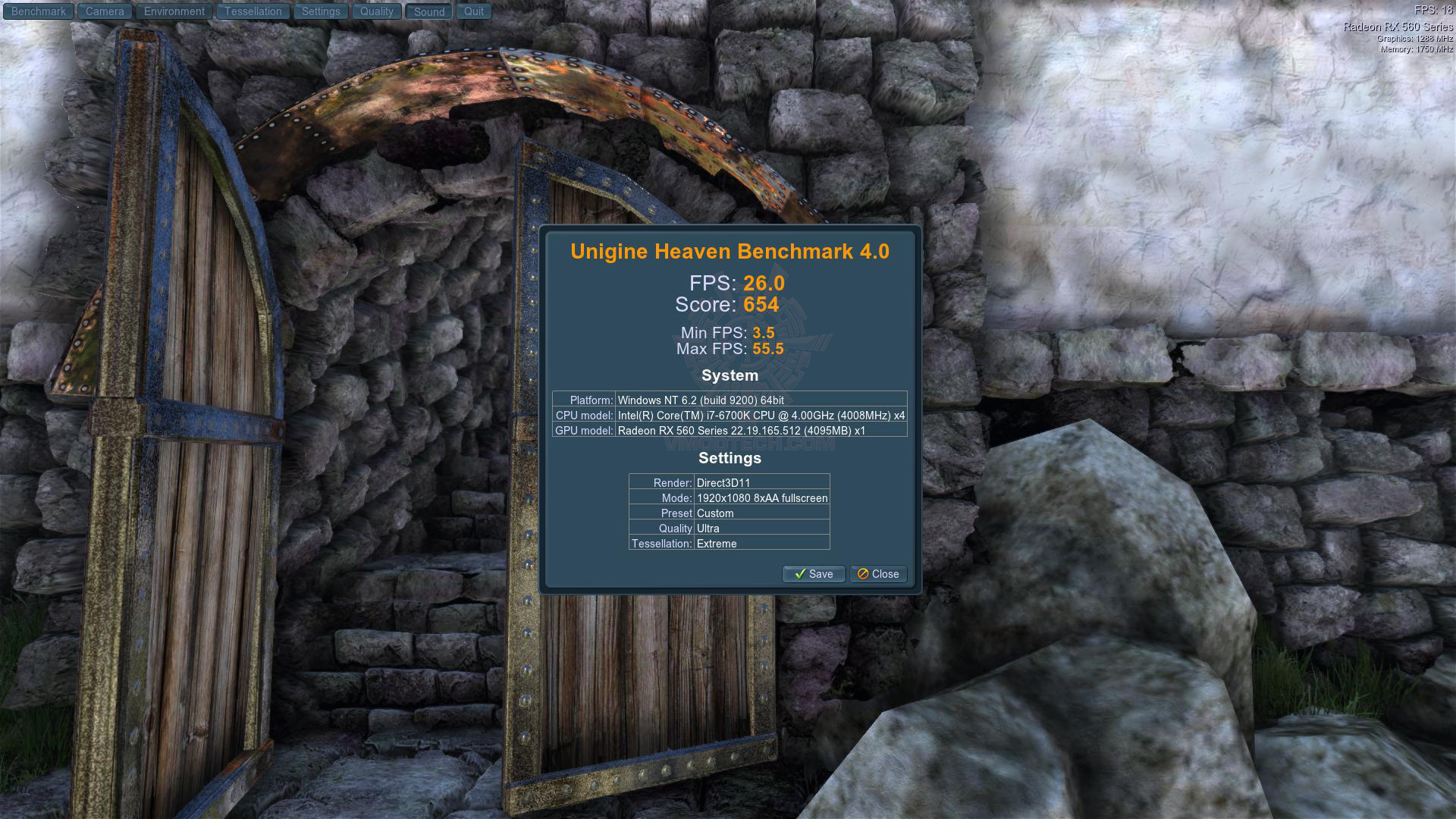 heaven 2017 06 06 07 55 55 53 PowerColor Red Dragon Radeon RX 560 4GB GDDR5 OC Review