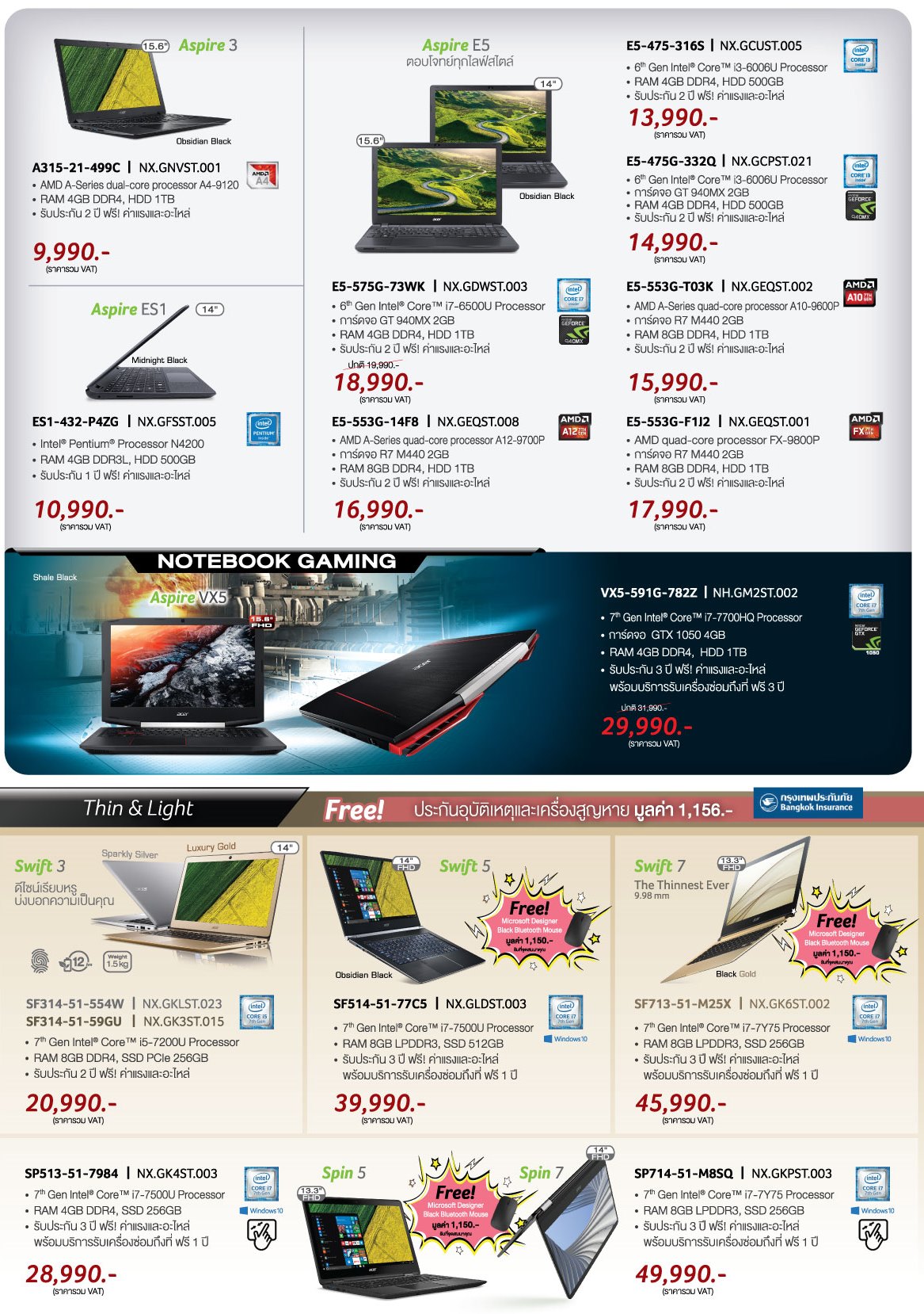 commart june 2017 p3 เอเซอร์ จัดโปรฯ ‘WOW! Special Sale’ ยกทัพสินค้าเด่น ดีไซน์คูล สเปคโดน ดีลได้ใจ เอาใจขาช็อปไอที ในงาน Commart Joy (Enjoy Innovation)”