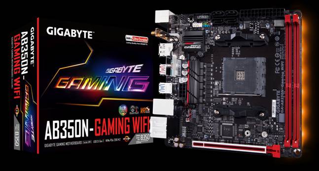 image002 GIGABYTE เปิดตัวเมนบอร์ด AB350N Gaming WIFI Mini ITX ที่รองรับฮีตซิงค์ AMD Wraith Max CPU Cooler และซีพียู Ryzen 7 CPUs ได้เต็มรูปแบบ