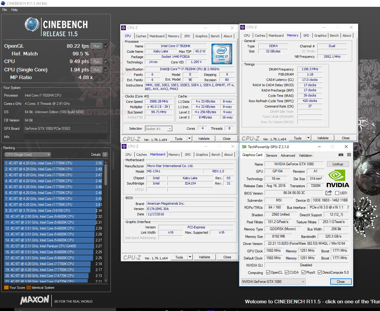 c11 MSI GT73VR 7RF TITAN PRO REVIEW