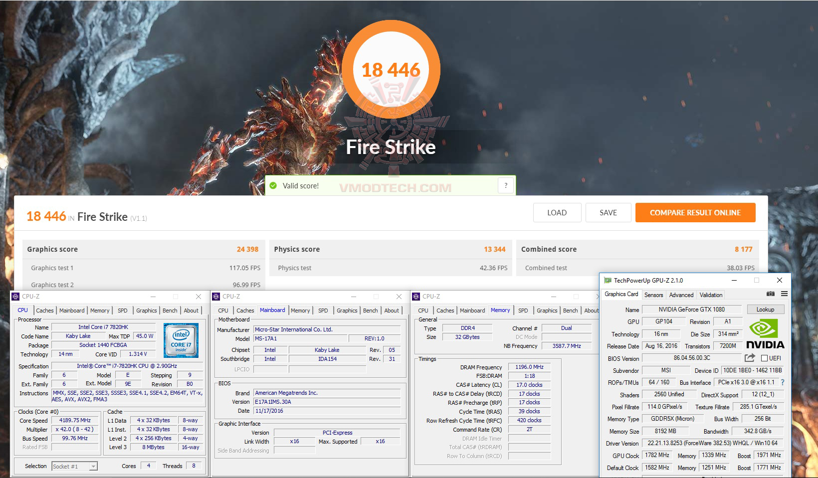 fire oc MSI GT73VR 7RF TITAN PRO REVIEW