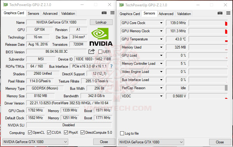 gpuz oc MSI GT73VR 7RF TITAN PRO REVIEW