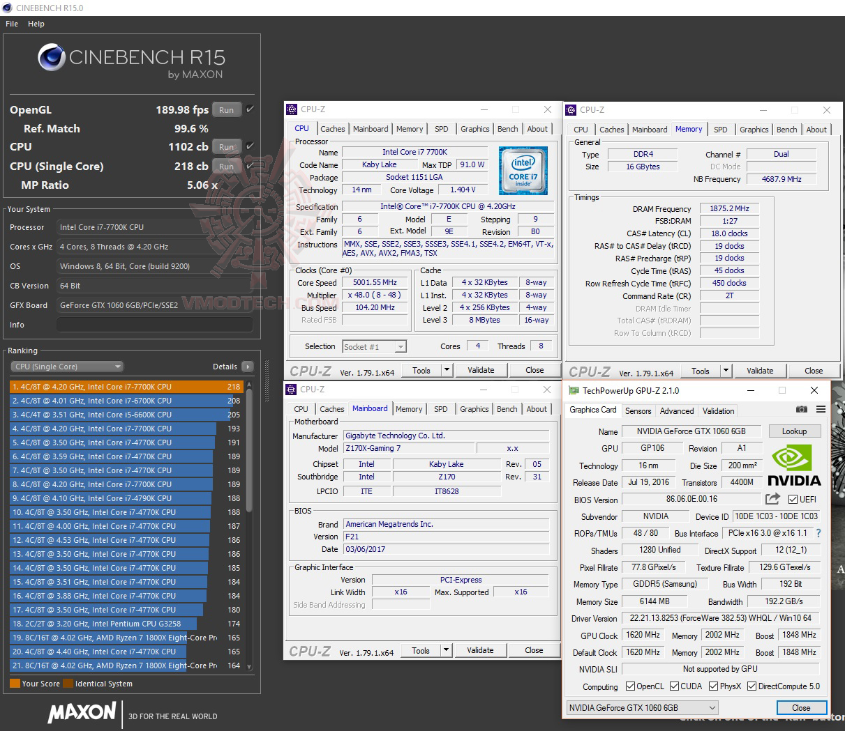 c15 GIGABYTE GA Z170X Gaming 7 On Intel Core i7 7700K Review