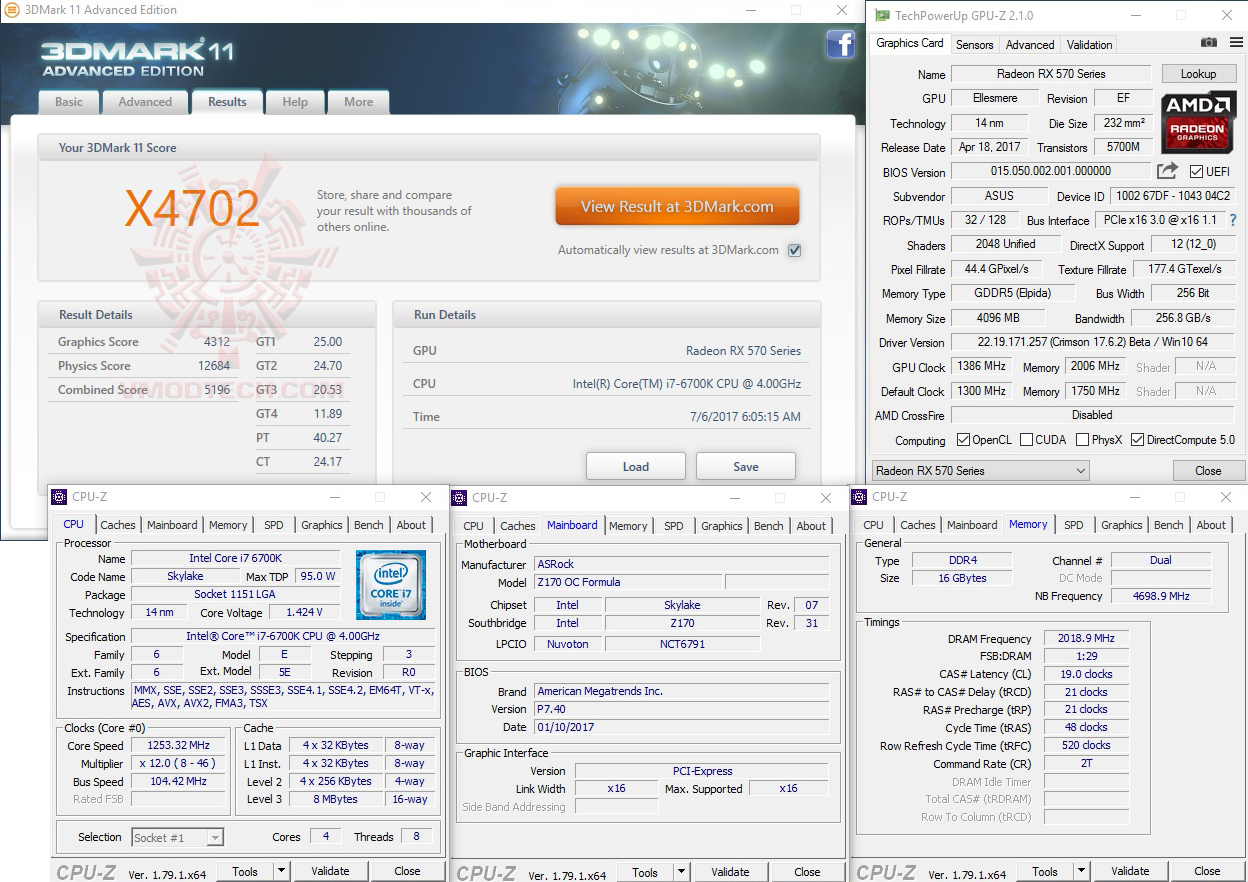 11x oc1 ASUS ROG Strix Radeon RX 570 OC edition 4GB GDDR5 Review