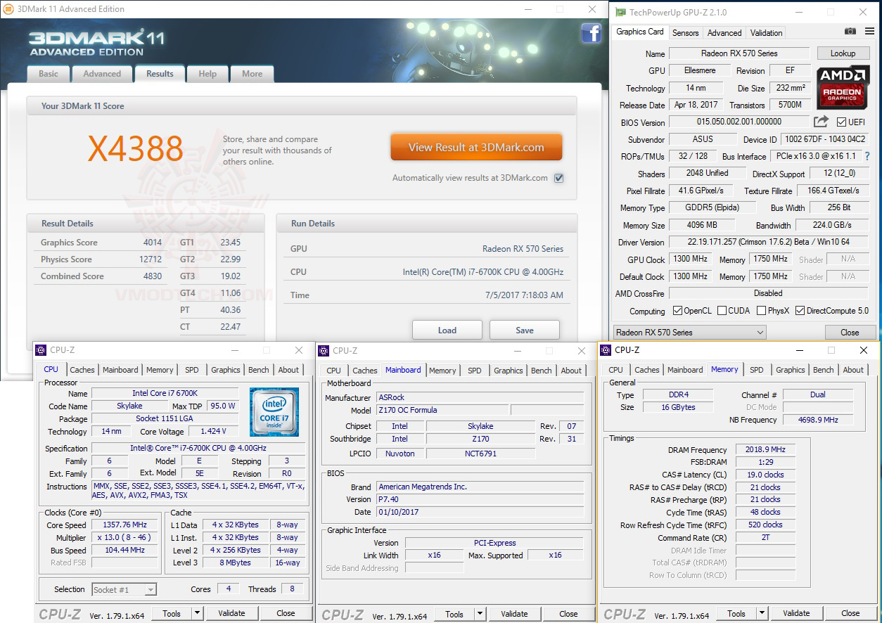 11x ASUS ROG Strix Radeon RX 570 OC edition 4GB GDDR5 Review