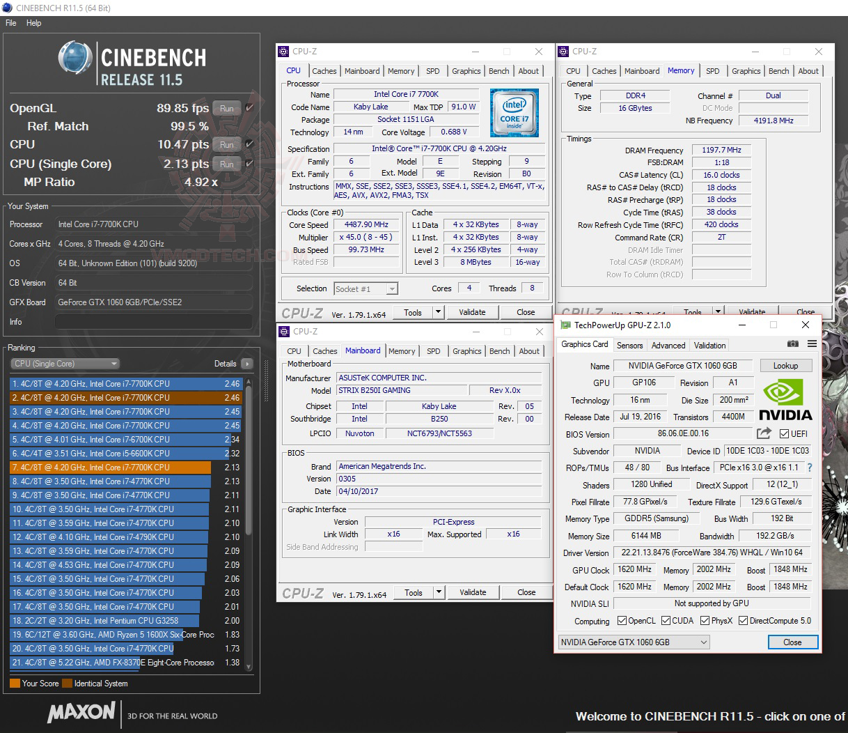 c11 ASUS ROG STRIX B250I GAMING REVIEW