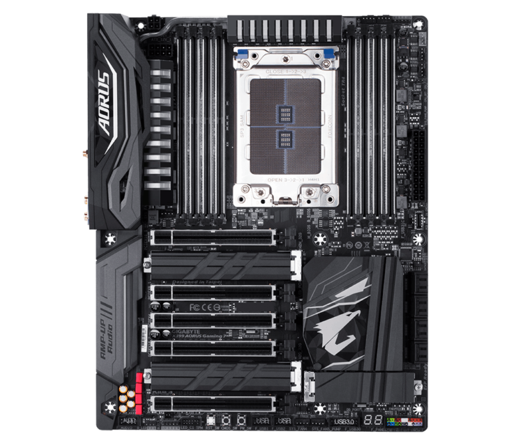 gigabyte x399 aorus gaming 7 7 740x636 Gigabyte X399 AOURS Gaming 7 รุ่นใหม่ล่าสุดตัวแรงรองรับซีพียู AMD Ryzen Threadripper TR4 