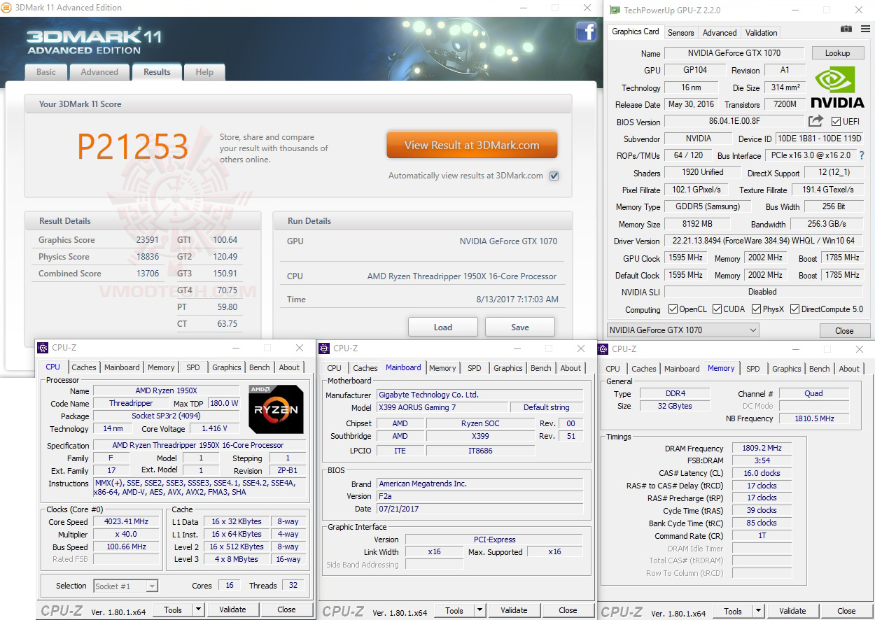 11 oc AMD Ryzen Threadripper 1950X Review 