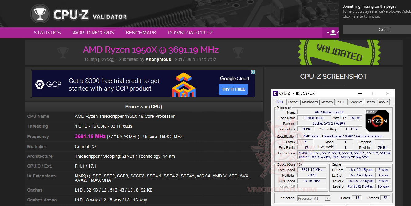 cpu b1 AMD Ryzen Threadripper 1950X Review 