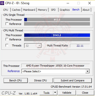cpu z b AMD Ryzen Threadripper 1950X Review 